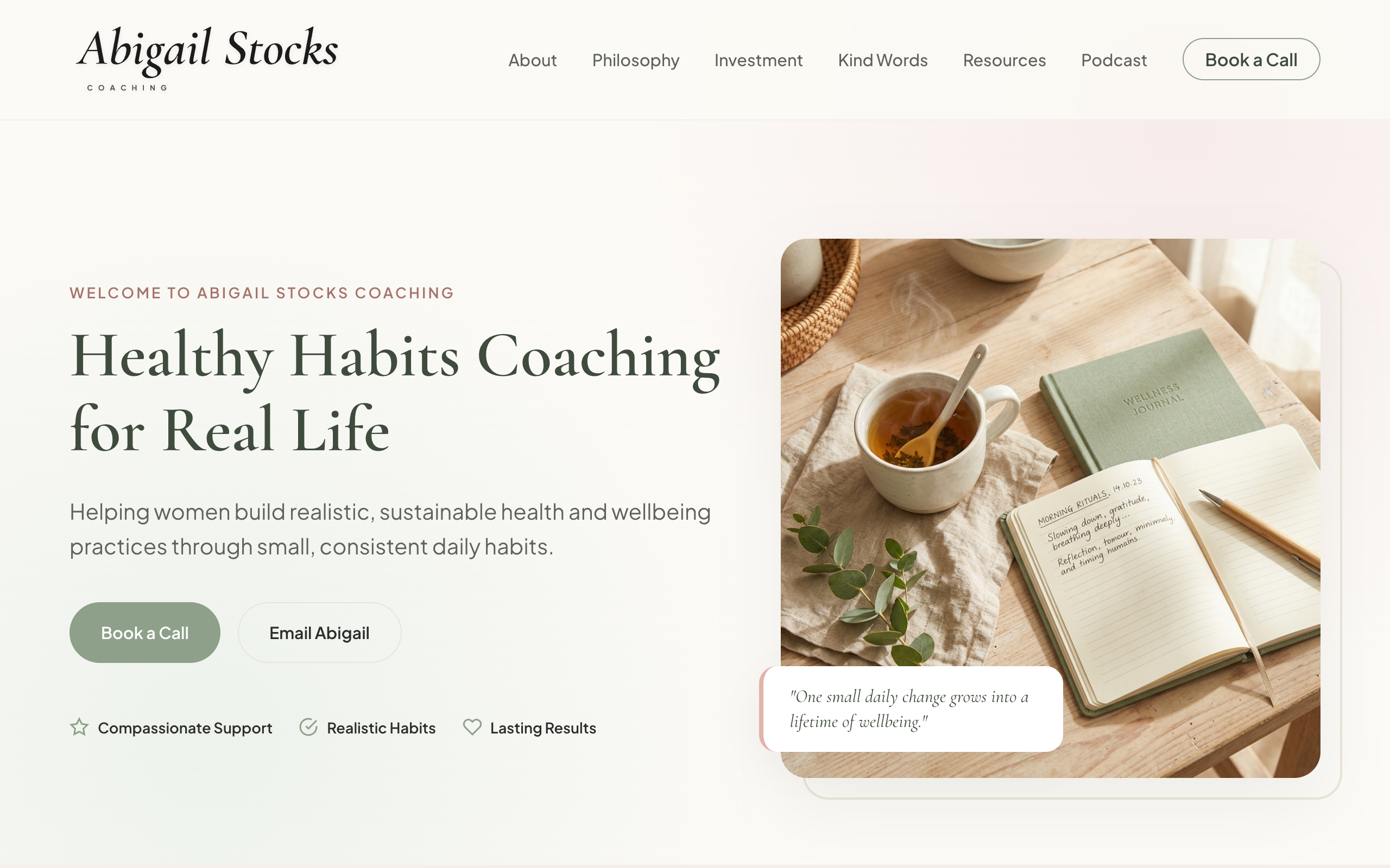 Abigail Stocks Coaching website